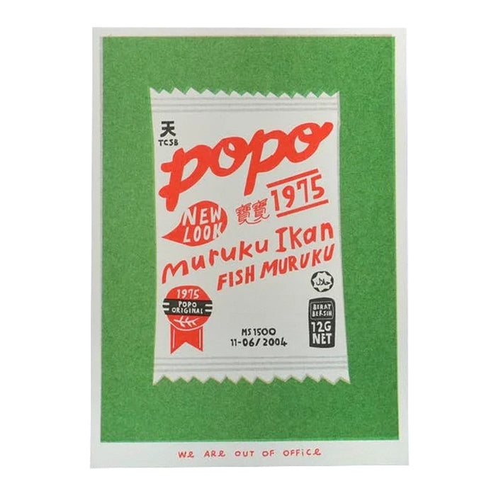 A Risograph Print of Popo Fish Muruku