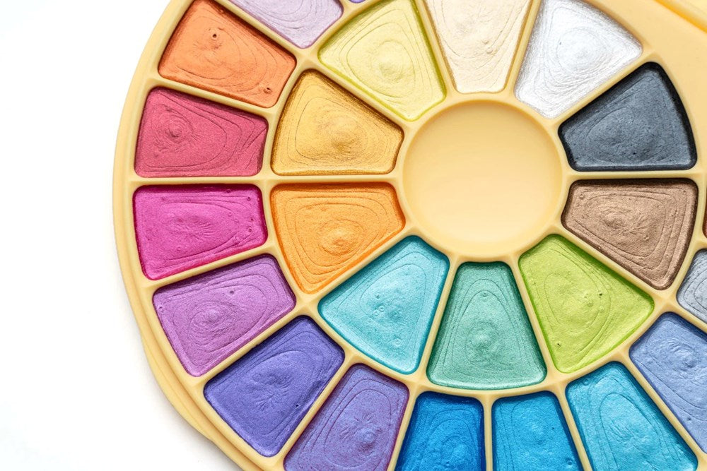 HIMI Semi-Moist Watercolour Set 24 (Yellow Case)