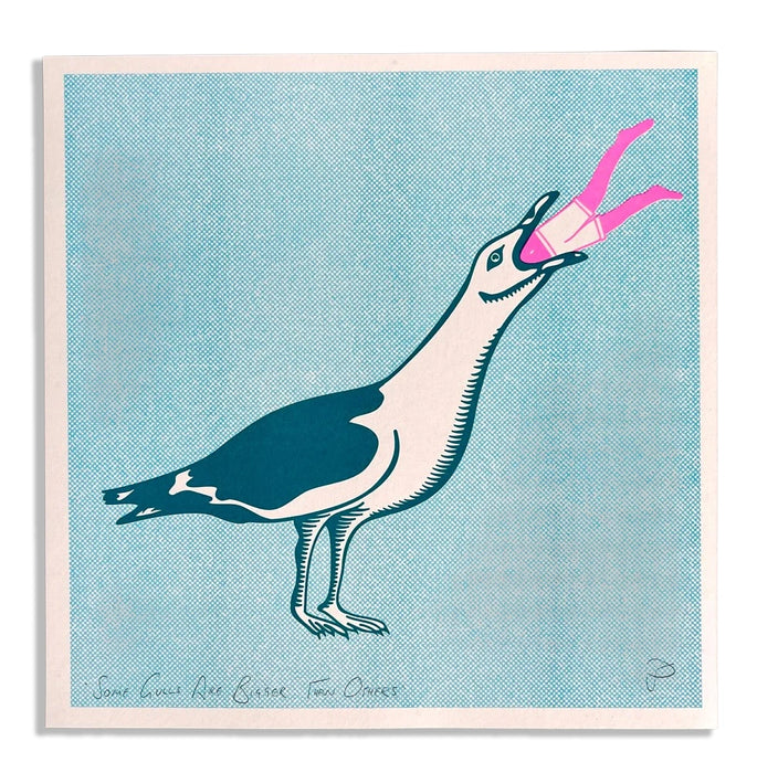 Some Gulls Are Bigger Than Others Print