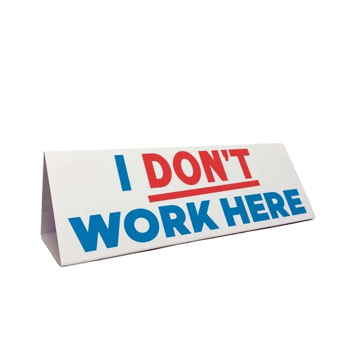 Office Space Three-Sided Desk Sign
