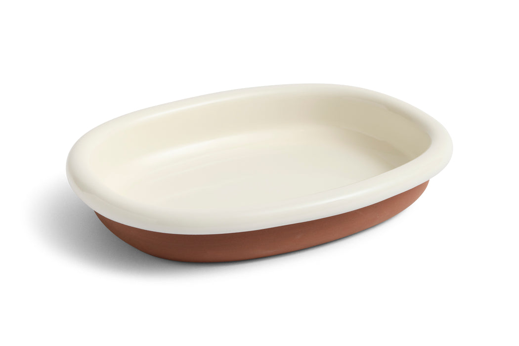 Barro Oval Dish Large - Off-White