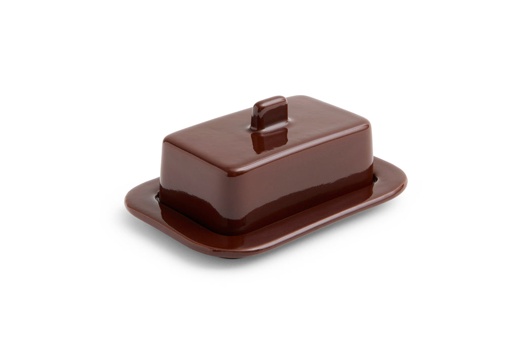 Barro Butter Dish - Burgundy