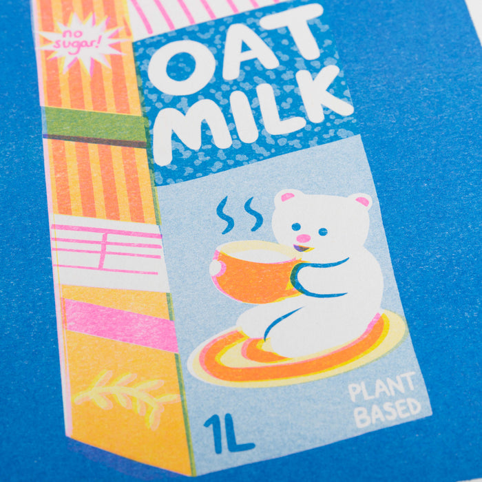 Oat Milk Riso Print
