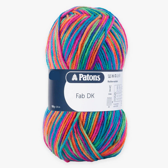 Patons FaB DK Yarn 100g Spray Colour