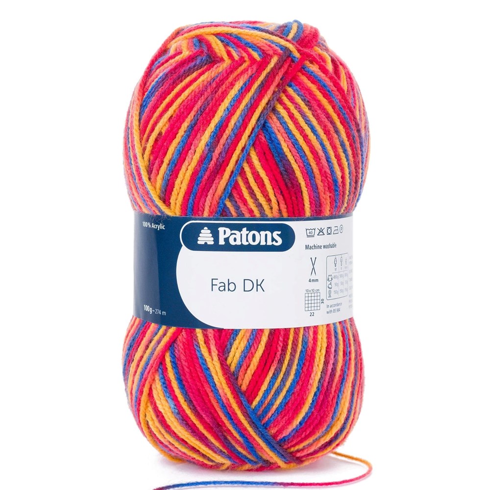 Patons FaB DK Yarn 100g Spray Colour