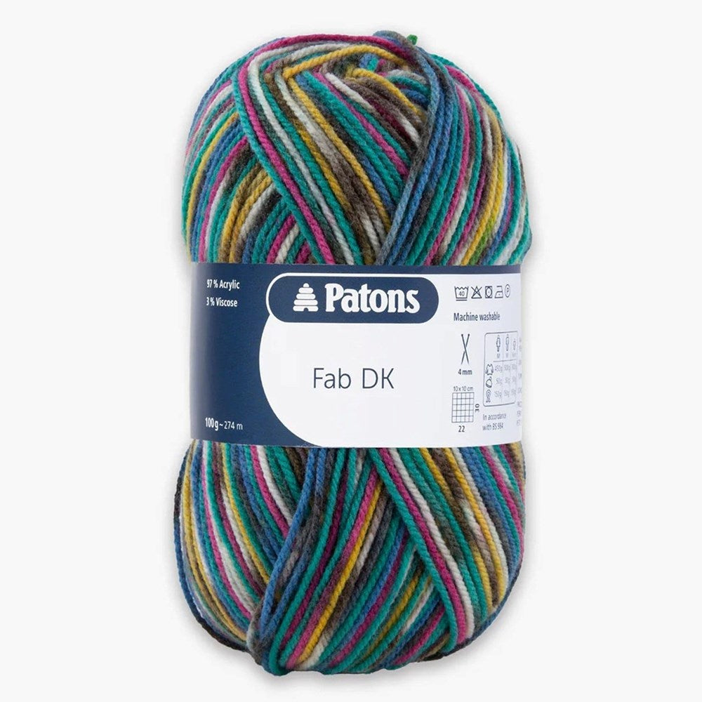 Patons FaB DK Yarn 100g Spray Colour