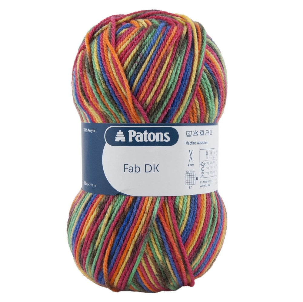 Patons FaB DK Yarn 100g Spray Colour