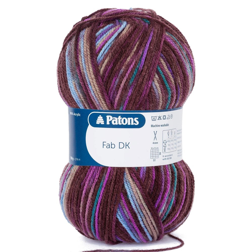 Patons FaB DK Yarn 100g Spray Colour