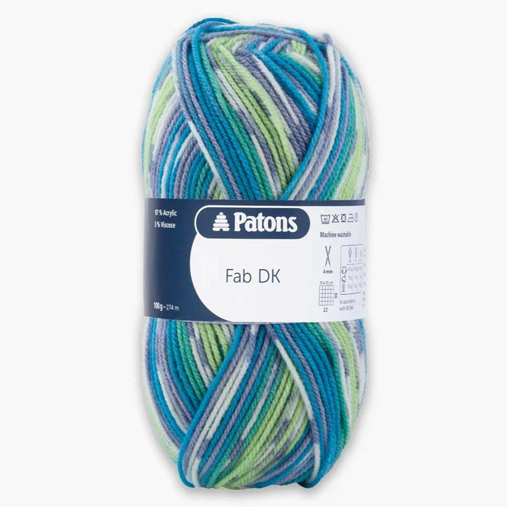 Patons FaB DK Yarn 100g Spray Colour