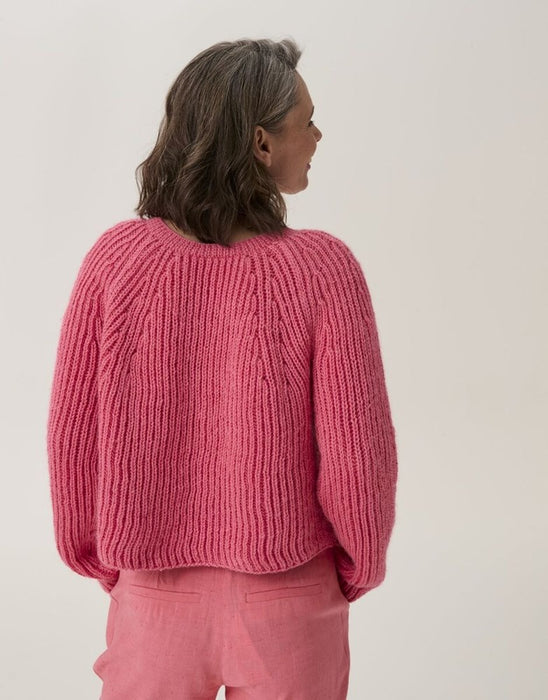 Root System Rib Cardigan Pattern