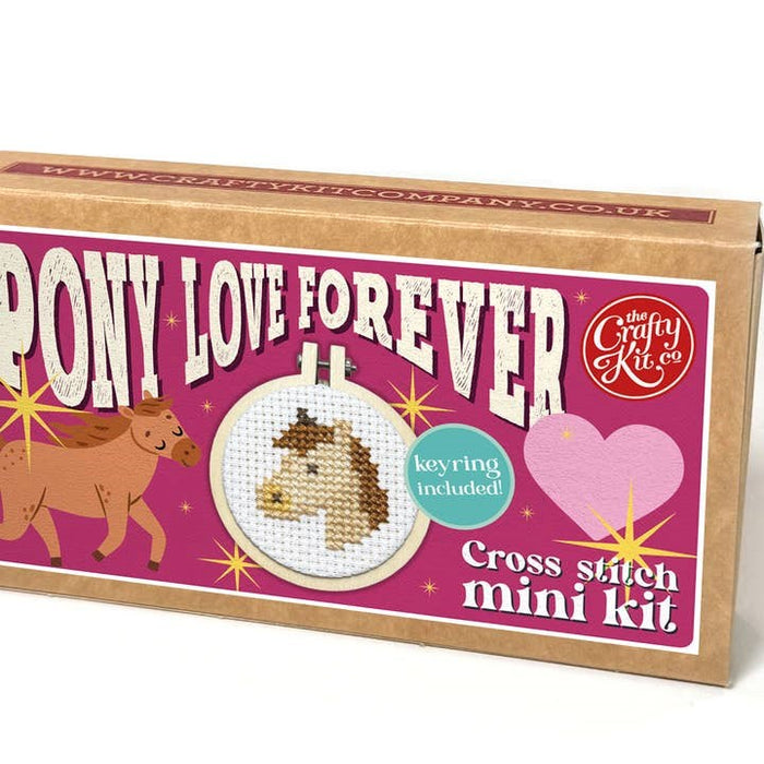 Pony Love Forever Mini Matchbox Cross Stitch Kit