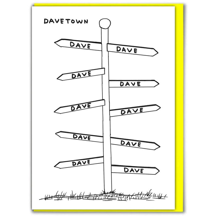 David Shrigley Davetown Card