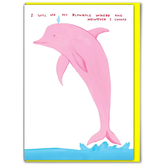 David Shrigley Blowhole Card