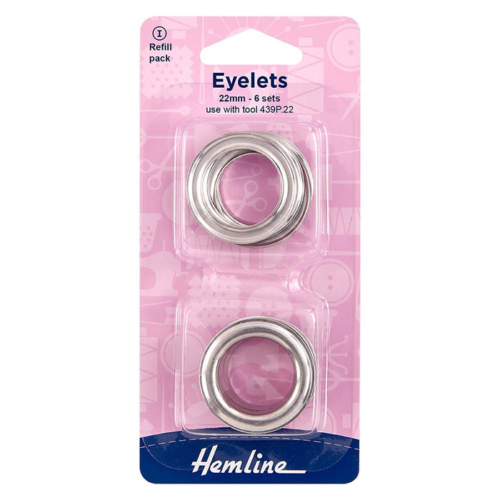 Eyelet Refill Pack Nickel 22mm