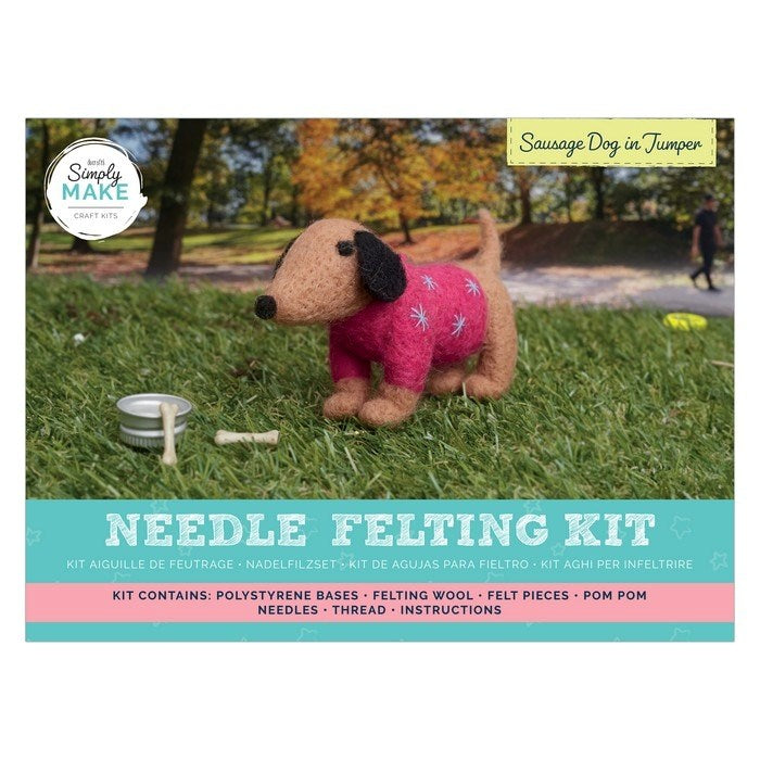 Needle Felting - Sausage Dog in Jumper