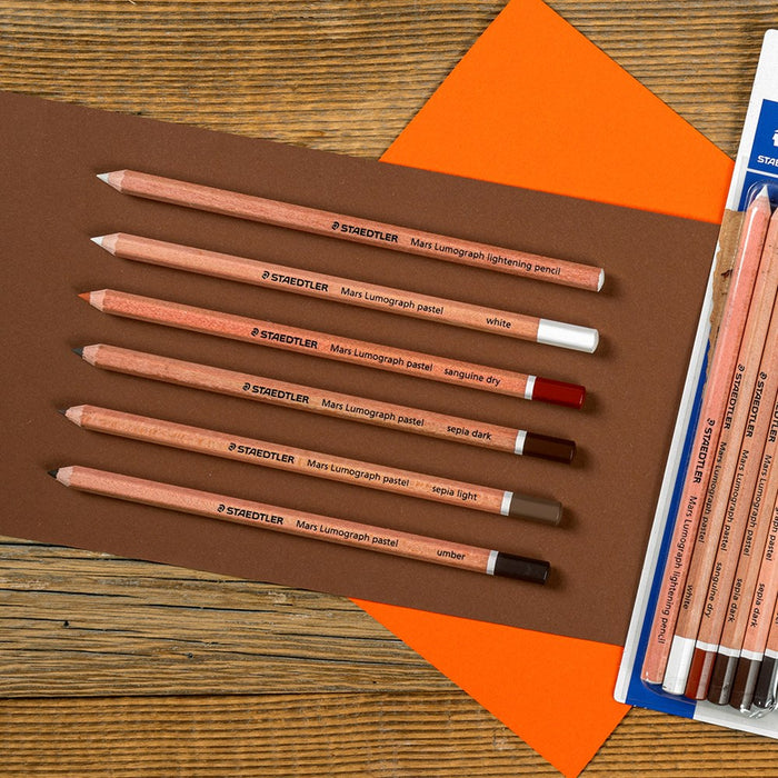 Mars Lumograph Pastel Pencil 6 Set