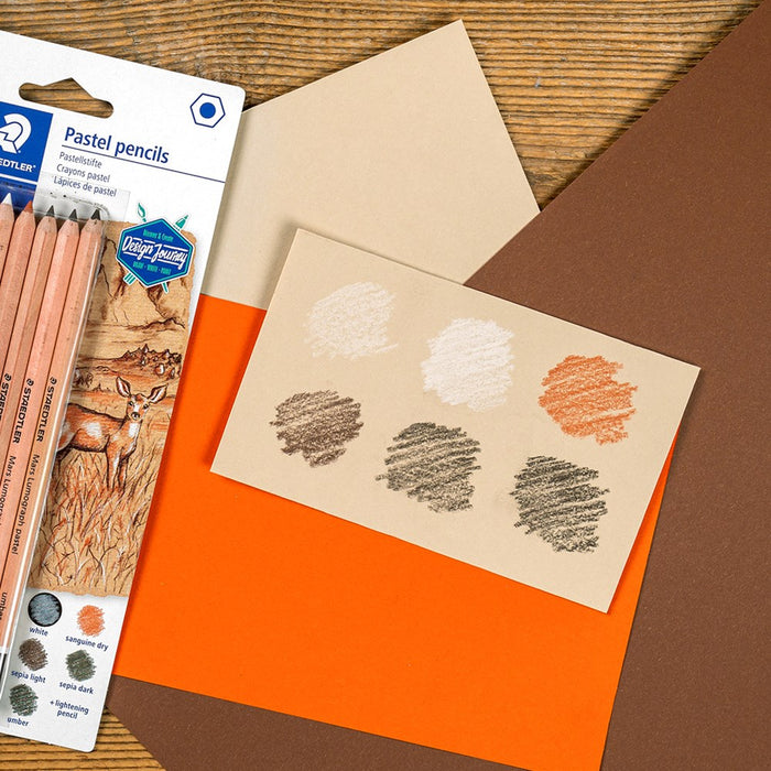 Mars Lumograph Pastel Pencil 6 Set