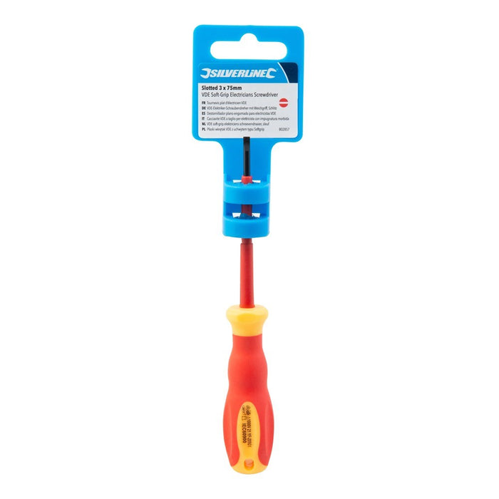 VDE Soft-Grip Electricians Screwdriver 0.5 x 3 x 75mm