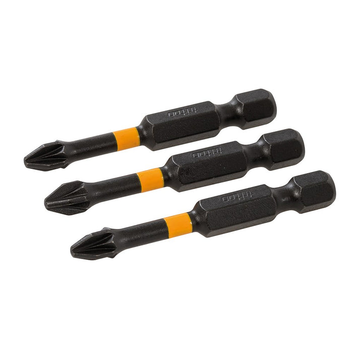 Triton Pozi Screwdriver Impact Bit 3pk PZ2 50mm