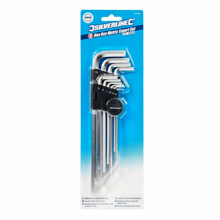 Expert Hex Key Metric Set 10pce 1.5 - 10mm