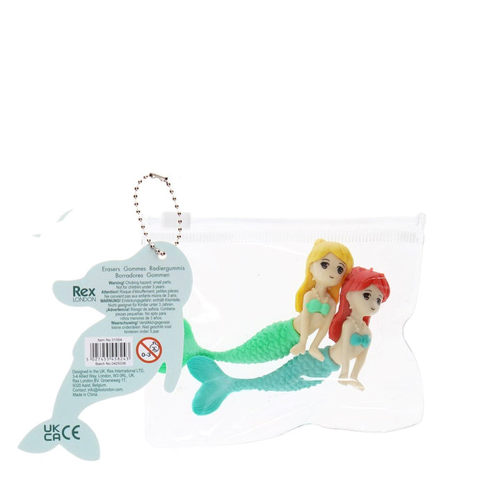 Erasers (set of 2) - Mermaid
