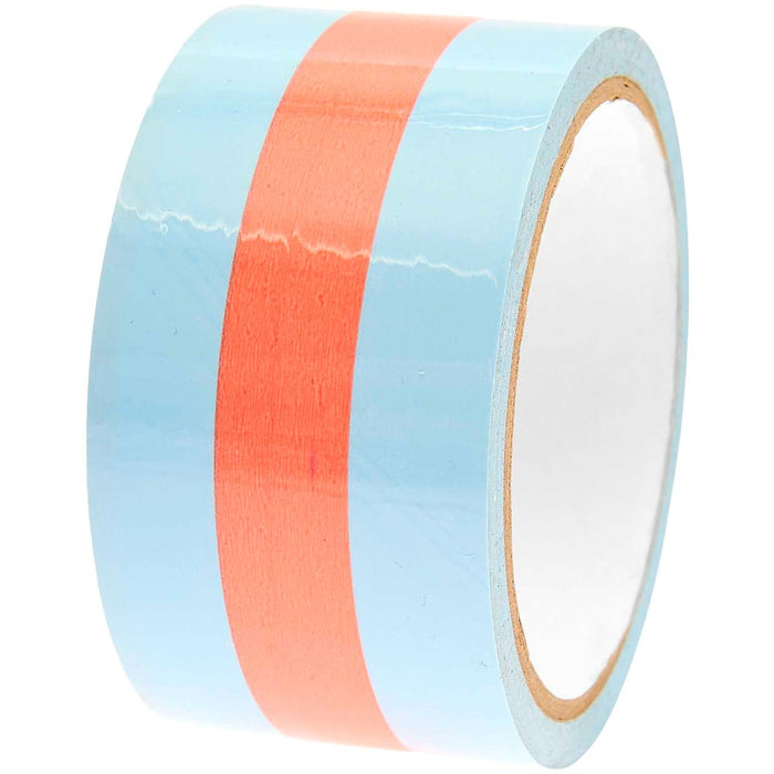 Rico - Adhesive Parcel Tape - Light Blue / Neon Orange