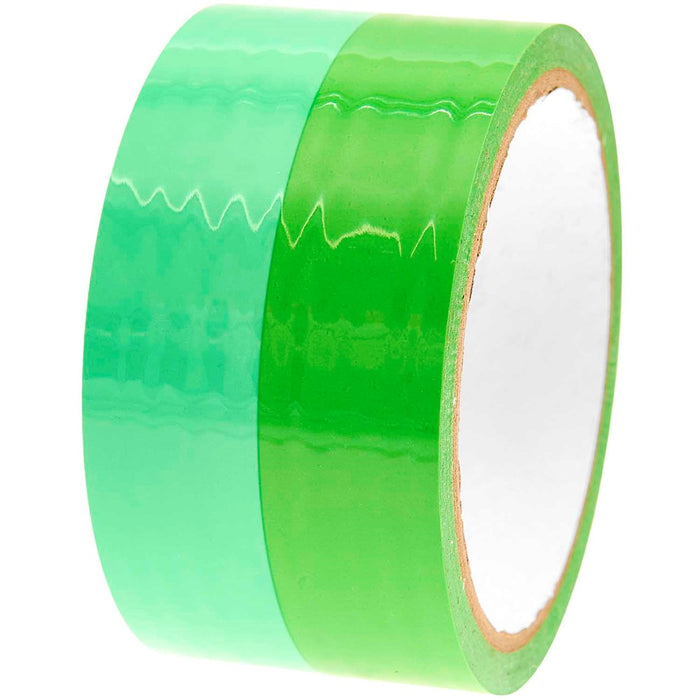 Paper Poetry: Parcel Tape Turquoise / Neon Green