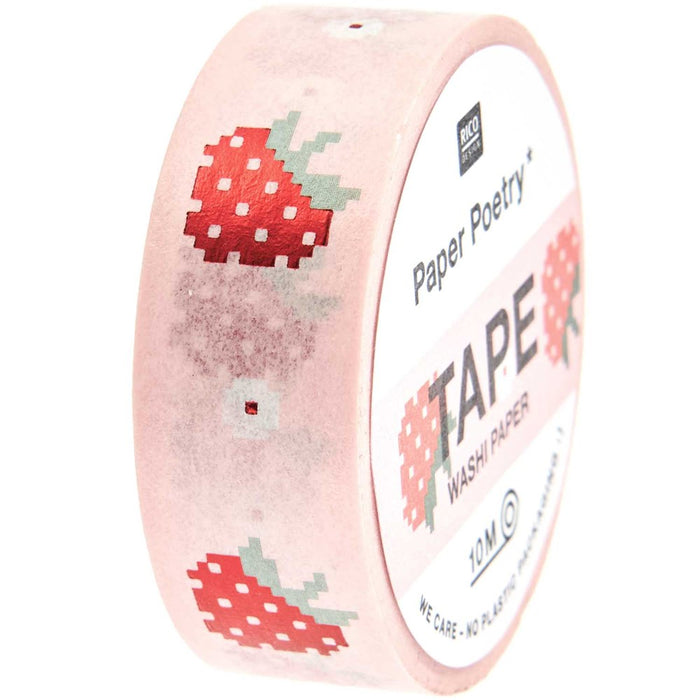 Paper Poetry: Tape Futschikato Strawberries