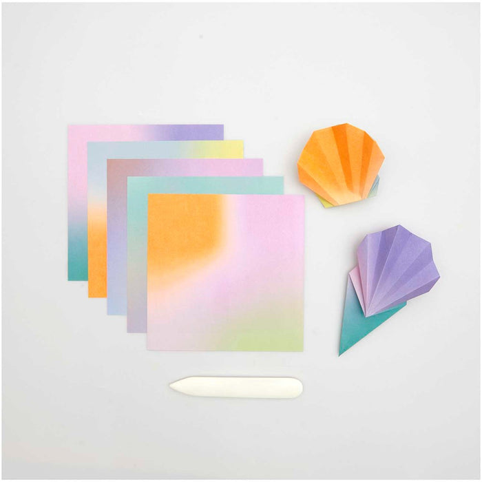 Paper Poetry: Origami Duo Blurry Gradient 15cm x 15cm