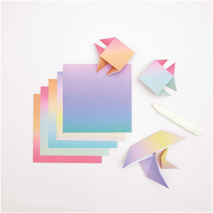 Rico - Origami Duo Color - Linear Gradient Fsc Mix - 15 X 15 Cm