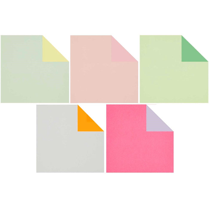 Rico - Origami Duo Color - Pastel Fsc Mix - 15 X 15 Cm