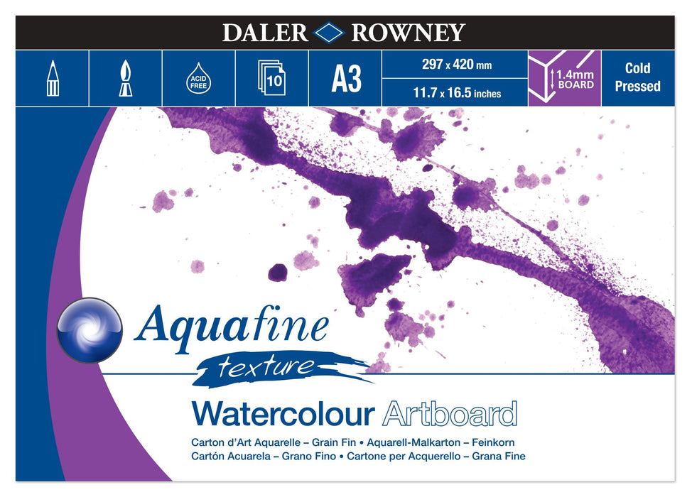 Daler Rowney Aquafine Watercolour Artboard Pad