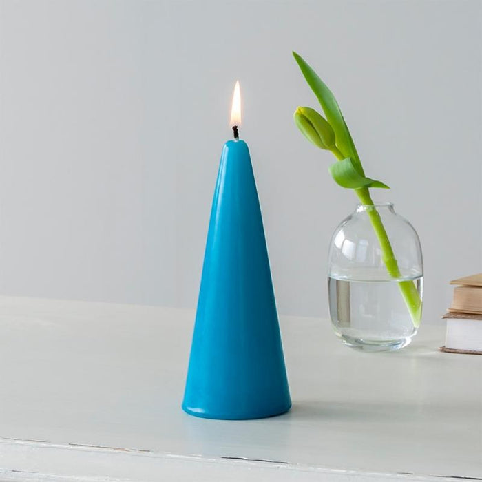 Rex Small Cone Candle -Dark Blue