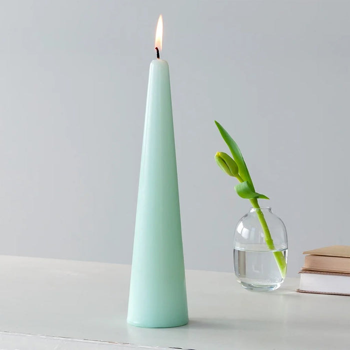 Rex Tall Cone Candle - Mint Green