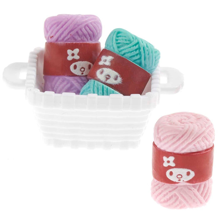 Miniature Basket With Wool