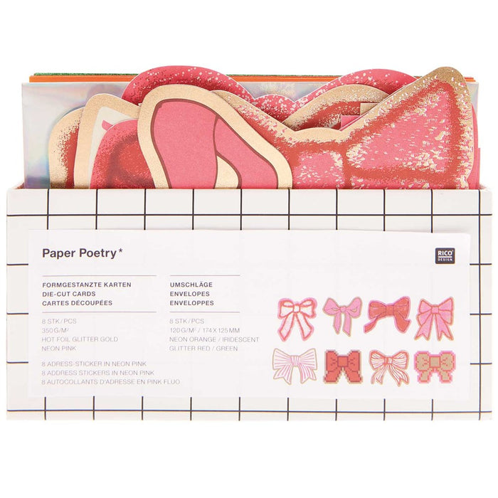 Die-Cut Card Set Bows