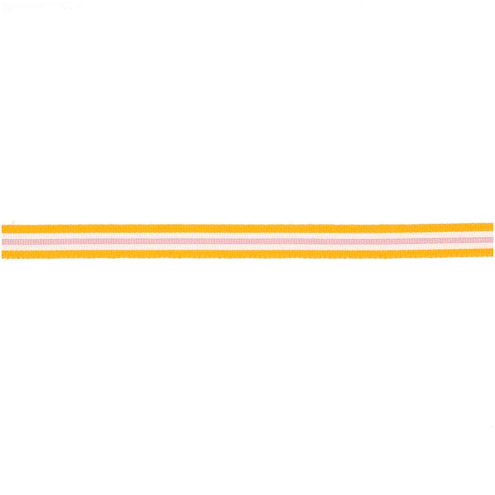 Paper Poetry: Woven Ribbon Multi Stripes - Orange/White/Lilac