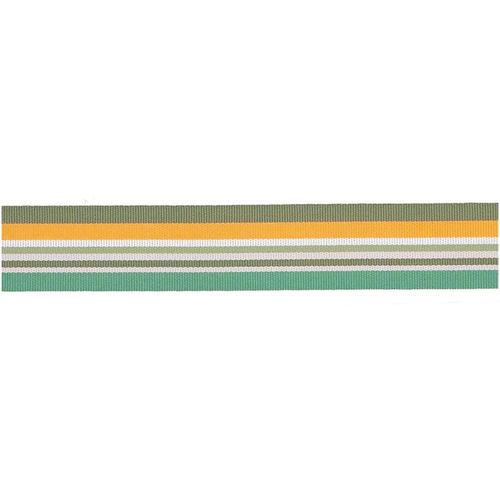 Paper Poetry: Woven Ribbon Multi Stripes - Neon Green/Orange/White/Pink