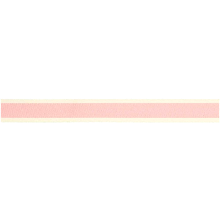 Rico - Woven Ribbon Duo Stripes - Yellow/Pink - 16 Mm X 3 M