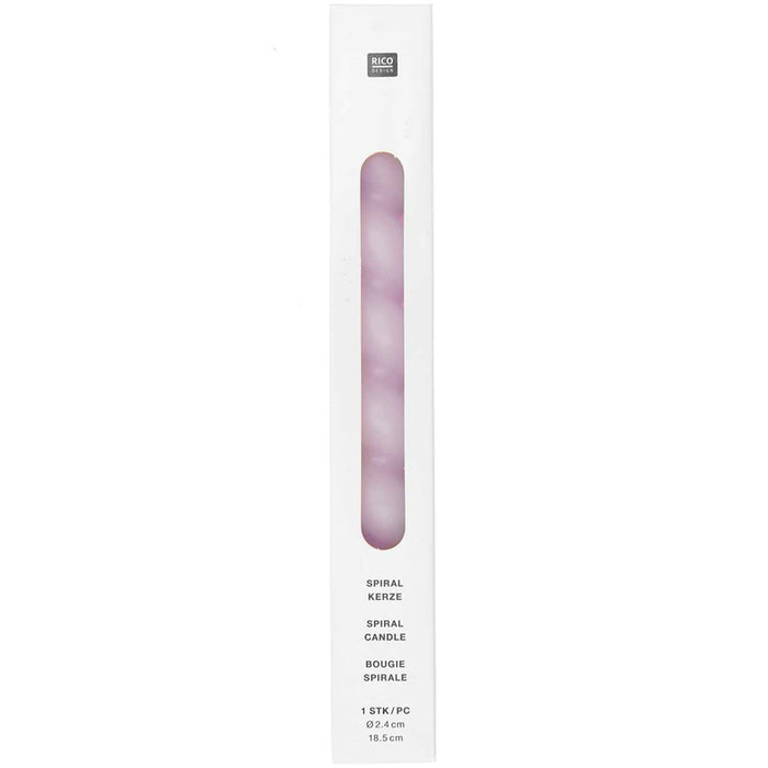 Rico: Candle Spiral - Soft Mauve 1pc