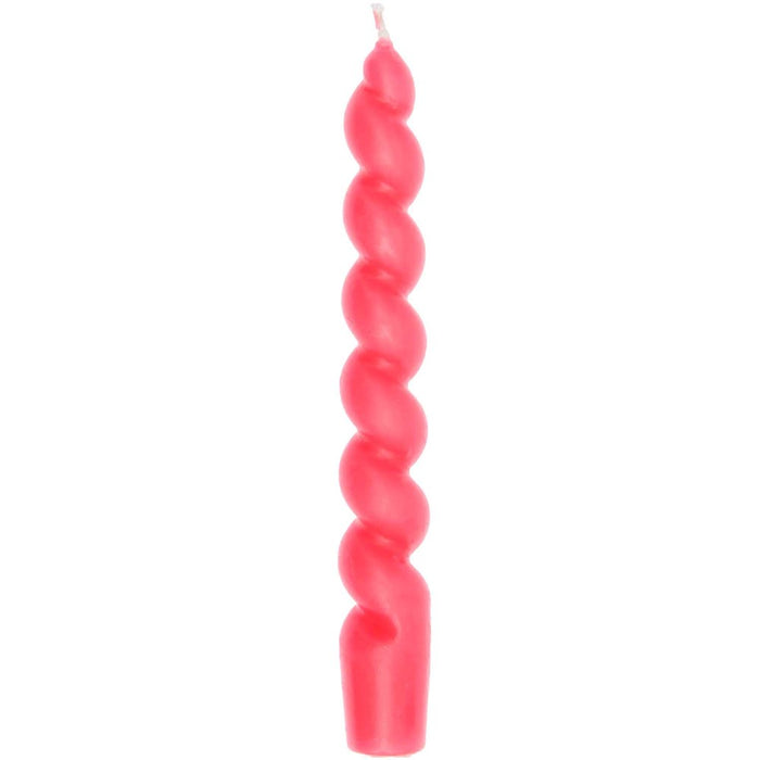 Rico - Spiral Candle - Soft Neon Pink