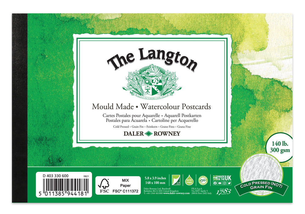 Daler Watercolour Postcard Pad A6