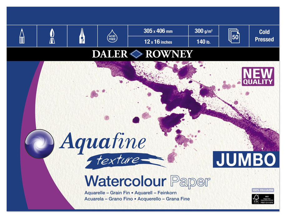Daler Rowney Aquafine Watercolour Pad Jumbo