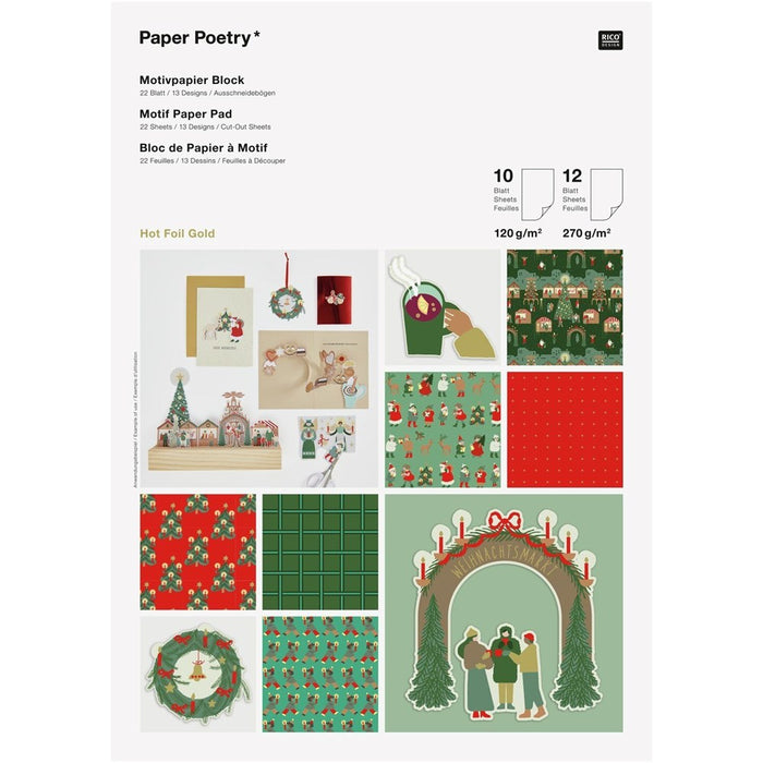 Rico Motif Paper Pad Christmas Market