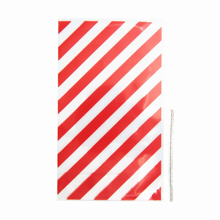 Rico Bottom Gusset Bags Red Stripes