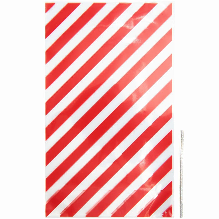 Rico Bottom Gusset Bags Red Stripes