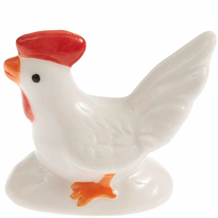 Rico Ceramic rooster, white