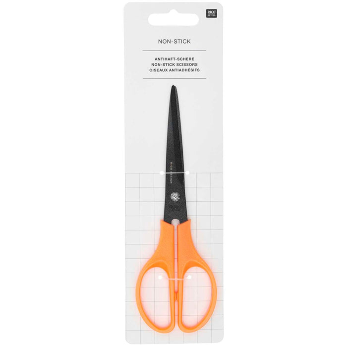 Rico - Non-Stick Scissors Pointed Neon Orange - 16 -5 Cm / 6.5''