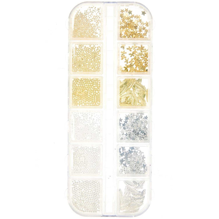 Rico: Filling Material for Resin Beads/Stars/Bows/Feathers Gold/Silver Mix