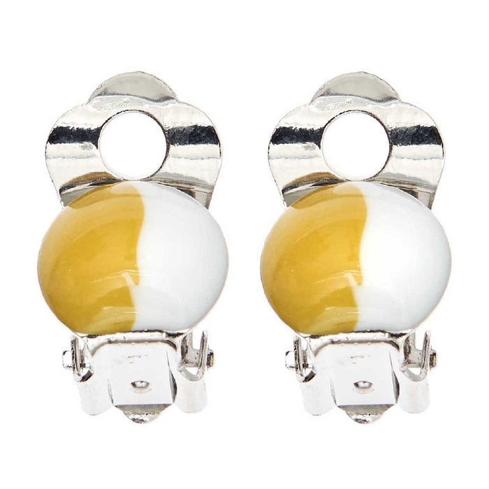 Rico: Ear Clips with Round Gluing Surface - 6pcs